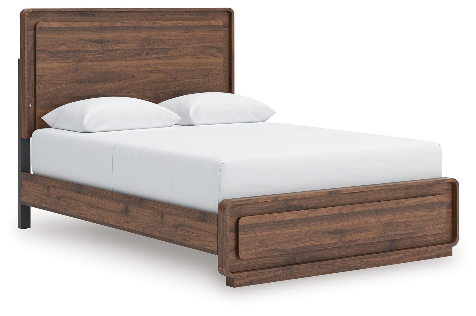 Floridian Furniture - Ashley Furniture - Fortlorn Bedroom - Queen Panel Bed / Walnut Brown - PCB386B2