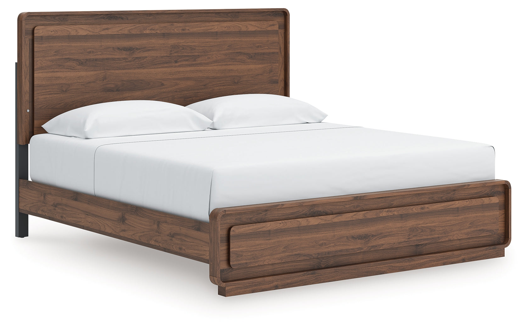 Floridian Furniture - Ashley Furniture - Fortlorn Bedroom - King Panel Bed / Walnut Brown - PCB386B4