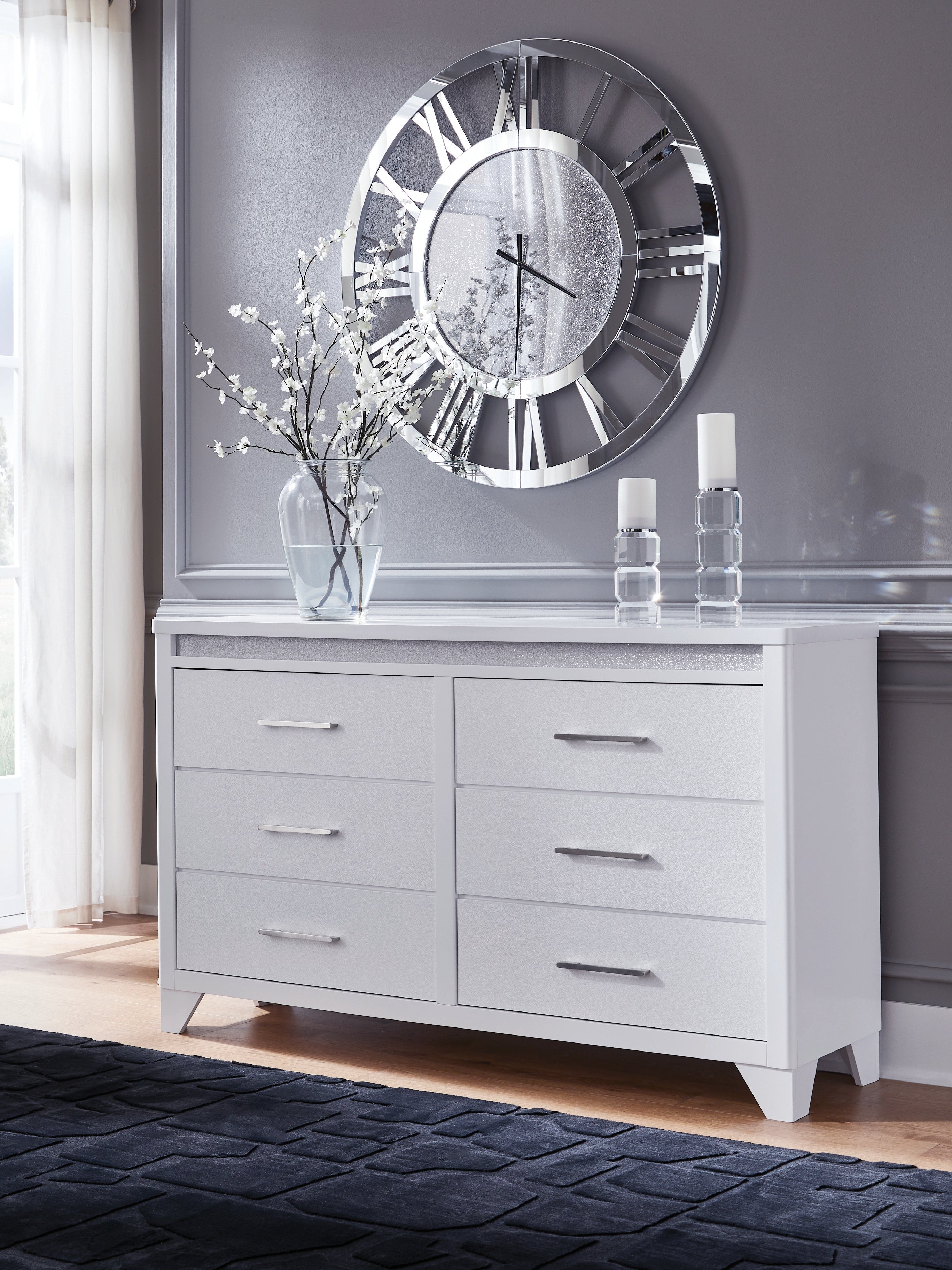 Floridian Furniture - Ashley Furniture - Jarlee Bedroom - Dresser / White - PCB392-31