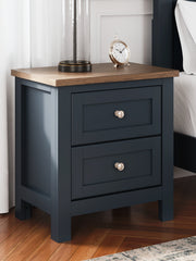 Floridian Furniture - Ashley Furniture - Landocken Bedroom - Queen Panel Bed / Brown/Blue - B414B10