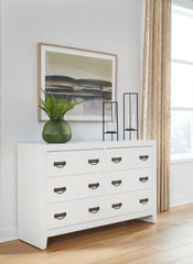 Floridian Furniture - Ashley Furniture - Binterglen Bedroom - California King Panel Bed / White - B427B9