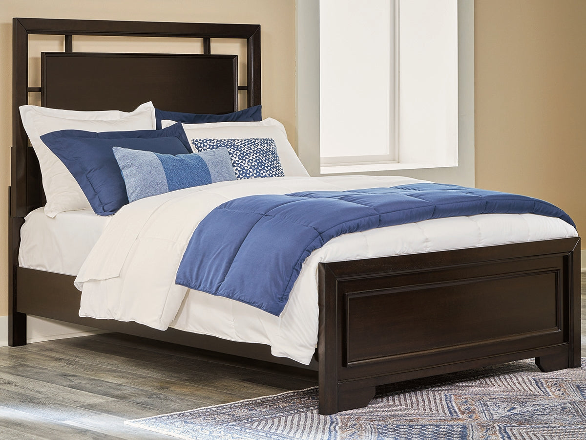 Floridian Furniture - Ashley Furniture - Covetown Bedroom - Full Panel Bed / Dark Brown - B441B4