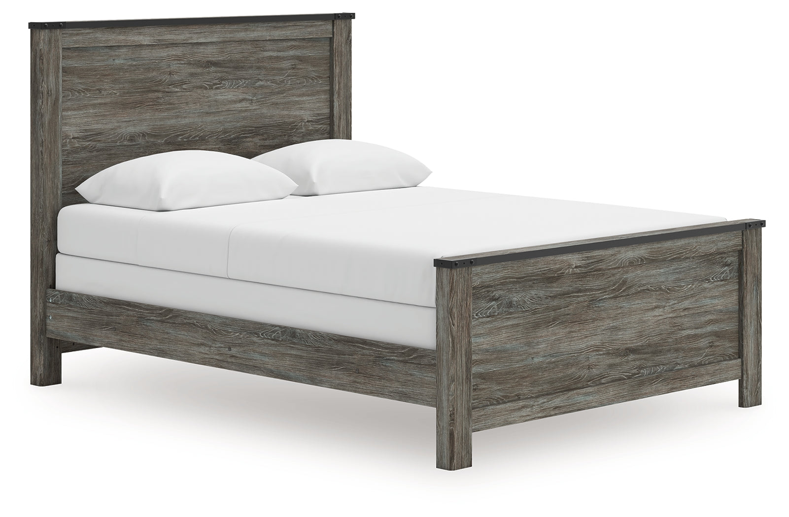 Floridian Furniture - Ashley Furniture - Frandern Bedroom - Queen Panel Bed / Black/Gray - B4480B21