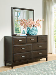 Floridian Furniture - Ashley Furniture - Vanmore Bedroom - California King Storage Bed / Dark Brown - B479B7