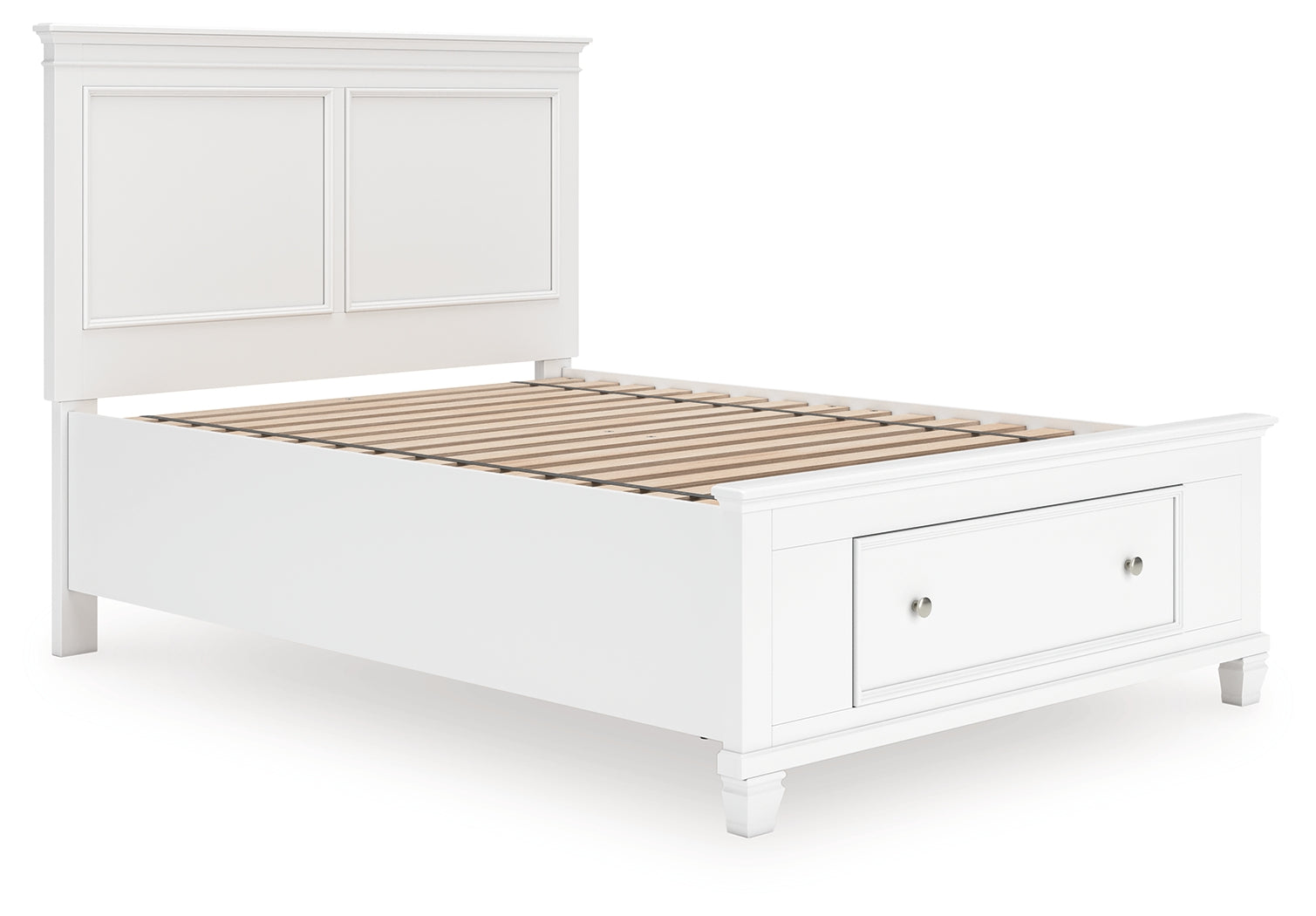 Floridian Furniture - Ashley Furniture - Fortman Bedroom - Full Panel Storage Bed / White - B680B25