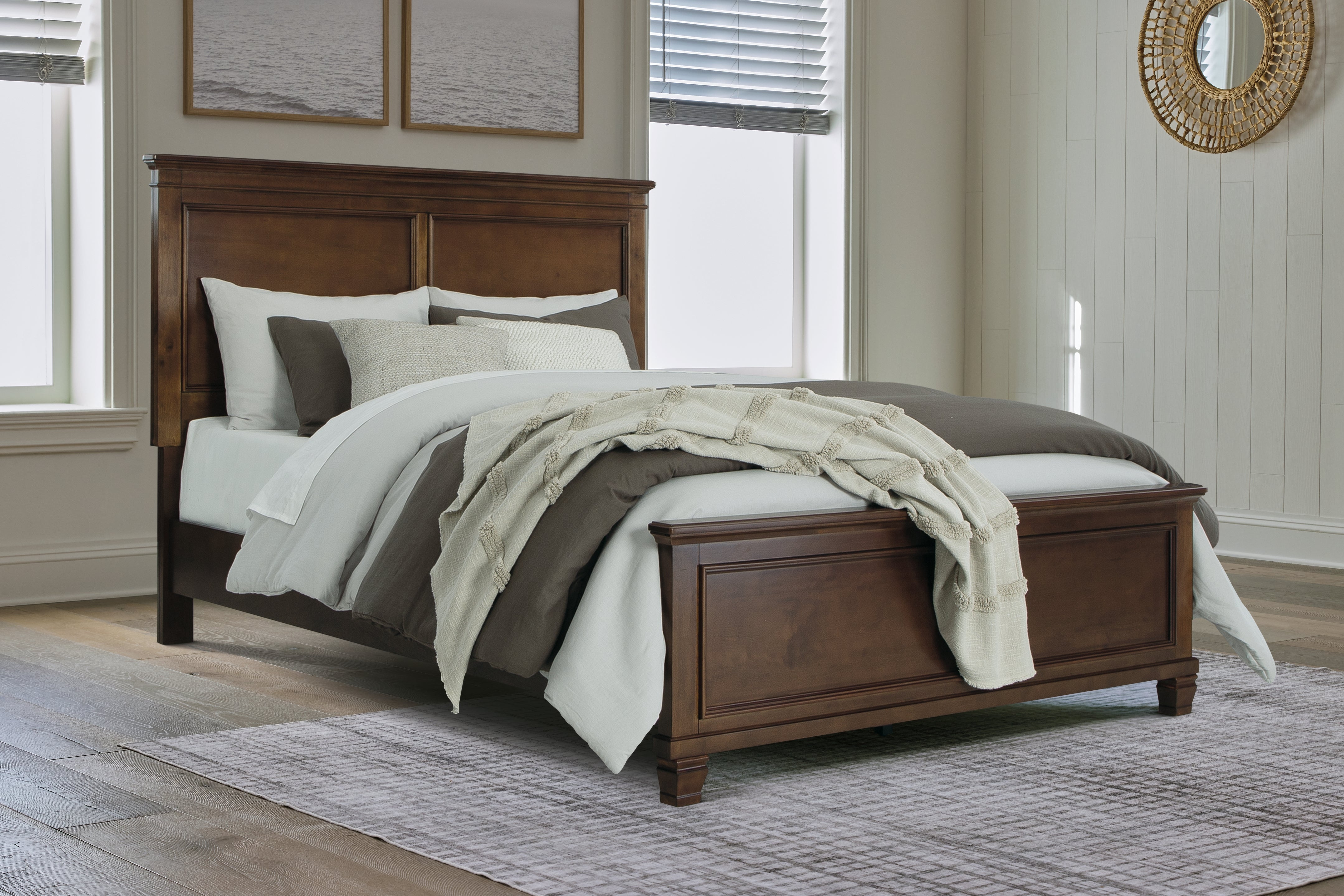 Floridian Furniture - Ashley Furniture - Danabrin Bedroom - Queen Panel Bed / Brown - B685B2