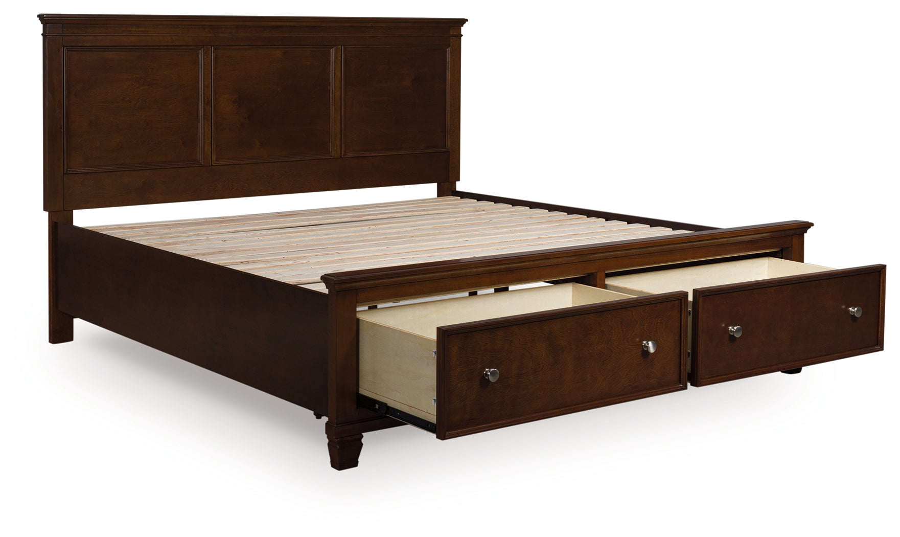 Floridian Furniture - Ashley Furniture - Danabrin Bedroom - King Panel Storage Bed / Brown - B685B18