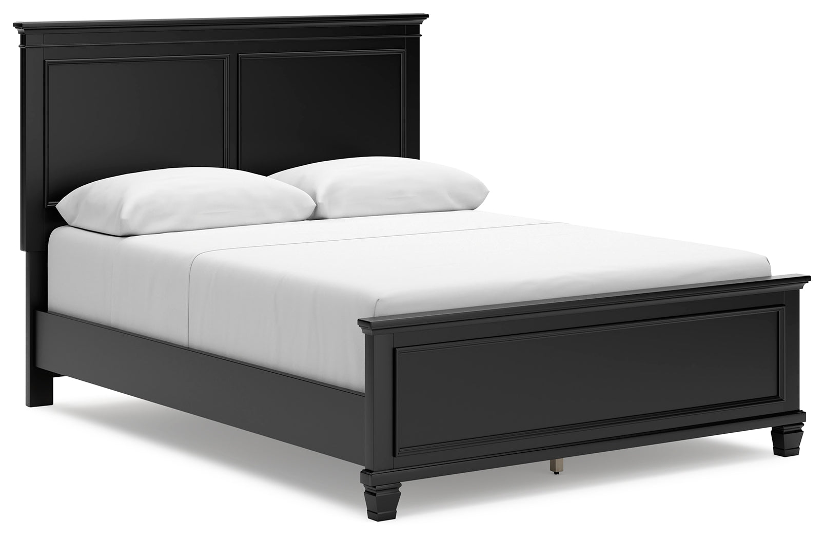 Floridian Furniture - Ashley Furniture - Lanolee Bedroom - Queen Panel Bed / Black - B687B6