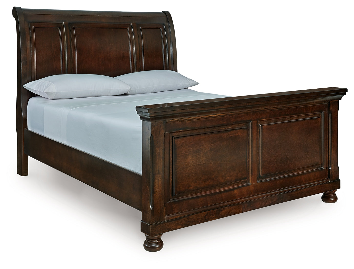 Floridian Furniture - Ashley Furniture - Porter Bedroom - Queen Sleigh Bed / Rustic Brown - B697B48