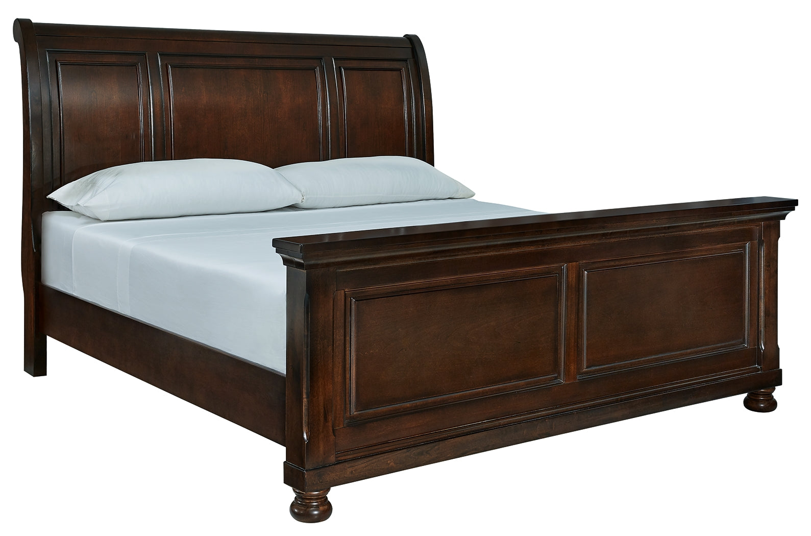 Floridian Furniture - Ashley Furniture - Porter Bedroom - California King Sleigh Bed / Rustic Brown - B697B50