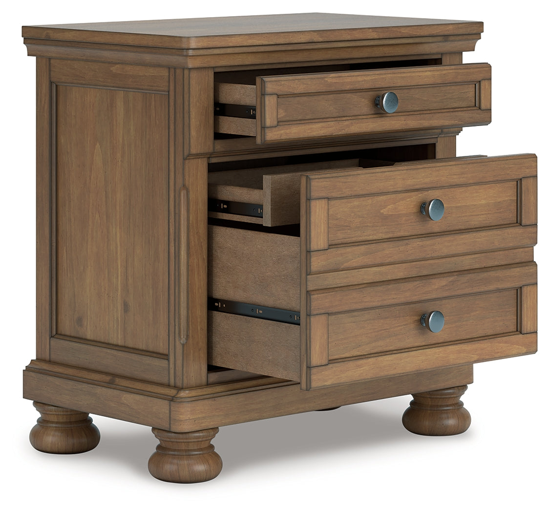 Floridian Furniture - Ashley Furniture - Feddinger Bedroom - Two Drawer Night Stand / Medium Brown - PCB779-92