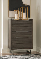 Floridian Furniture - Ashley Furniture - Arkenton Bedroom - Two Drawer Night Stand / Grayish Brown/White - B786-92