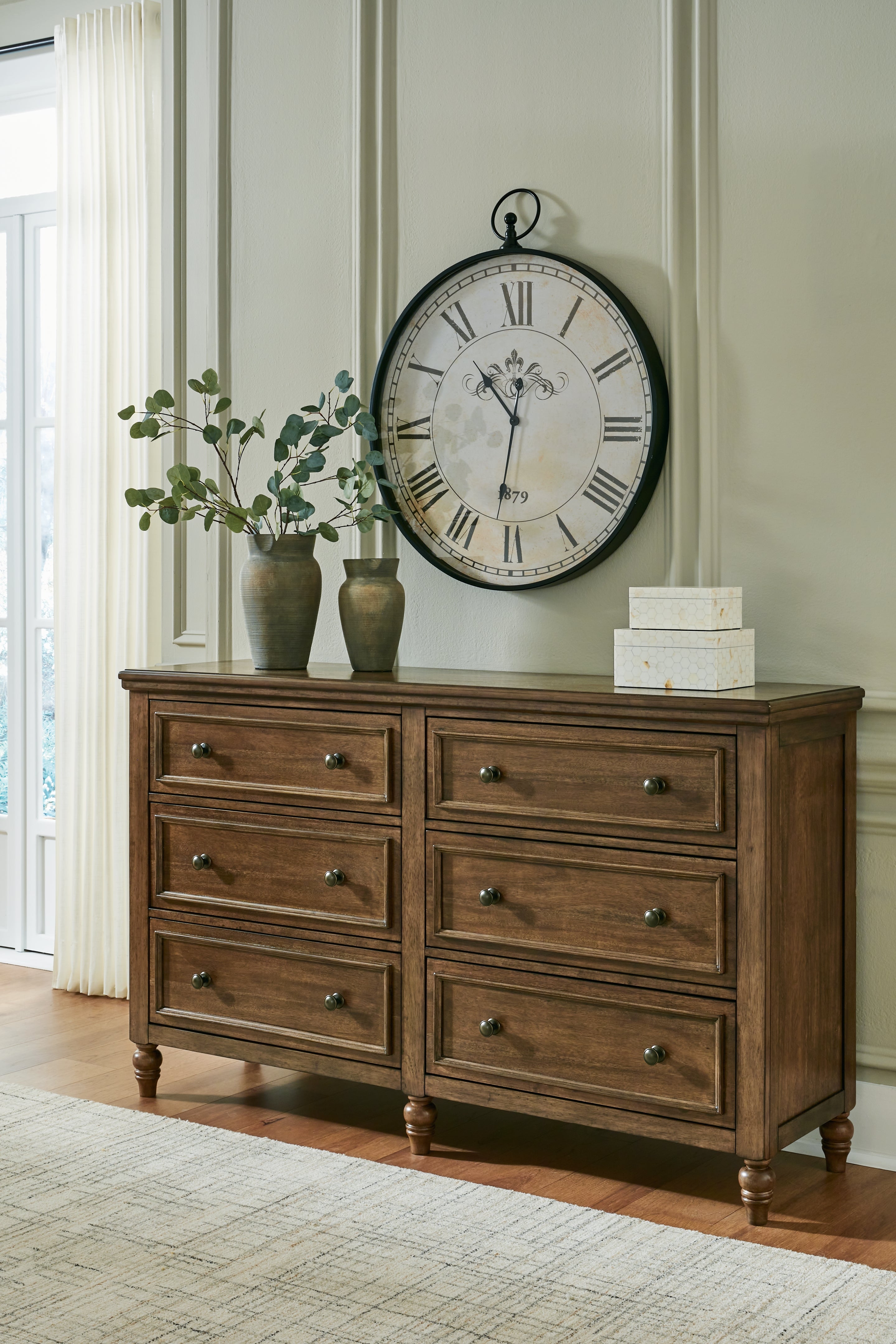 Floridian Furniture - Ashley Furniture - Sturlayne Bedroom - Dresser / Brown - B787-31