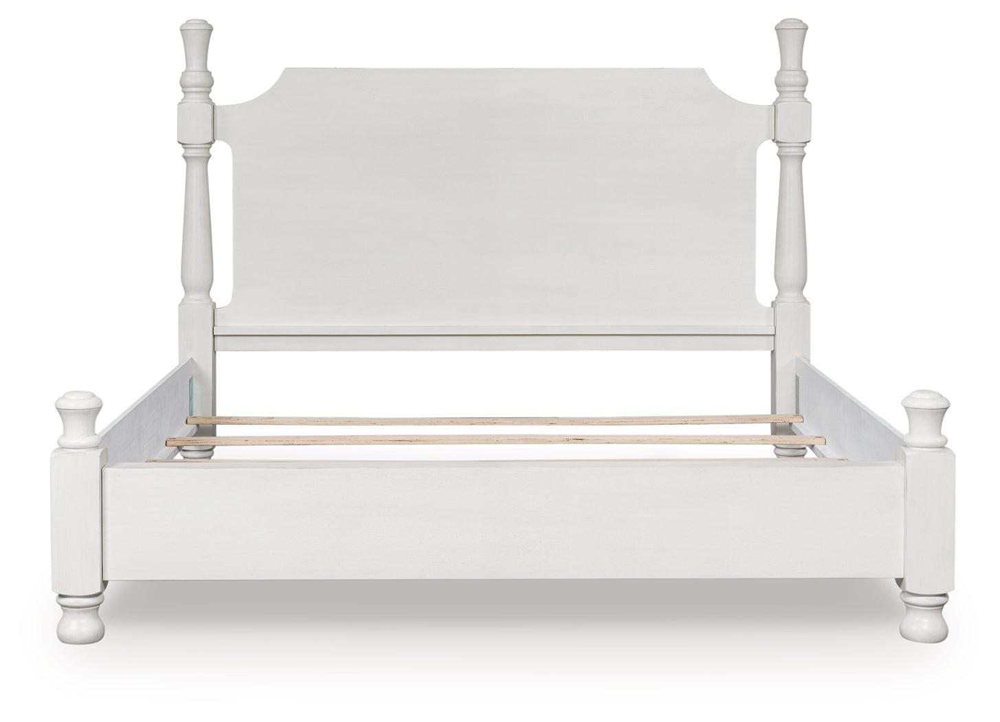 Floridian Furniture - Ashley Furniture - Rowlenstown Bedroom - California King Poster Bed / Antique White - PCB823B5