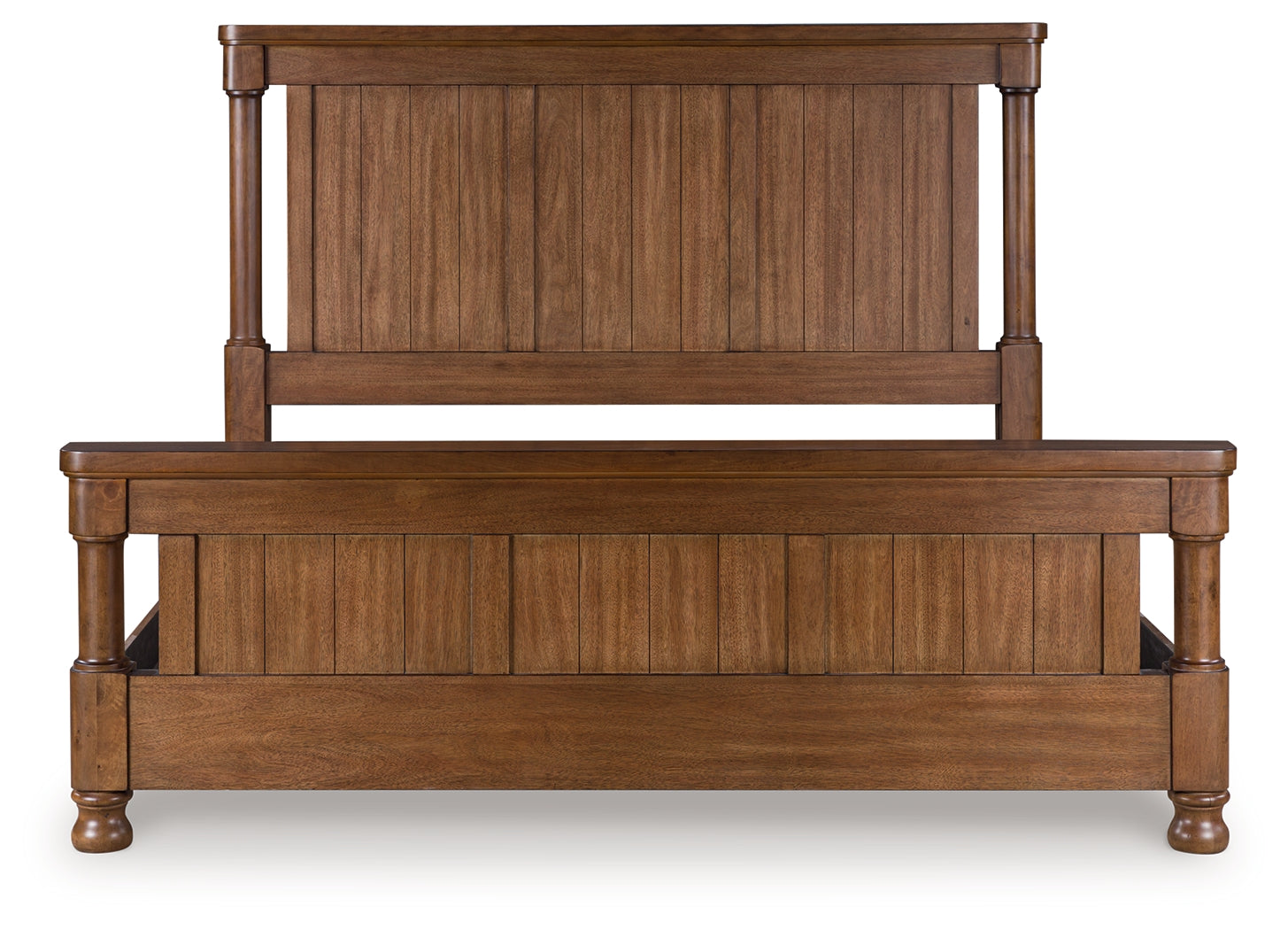 Floridian Furniture - Ashley Furniture - Rowlenstown Bedroom - California King Poster Bed / Brown - PCB824B5