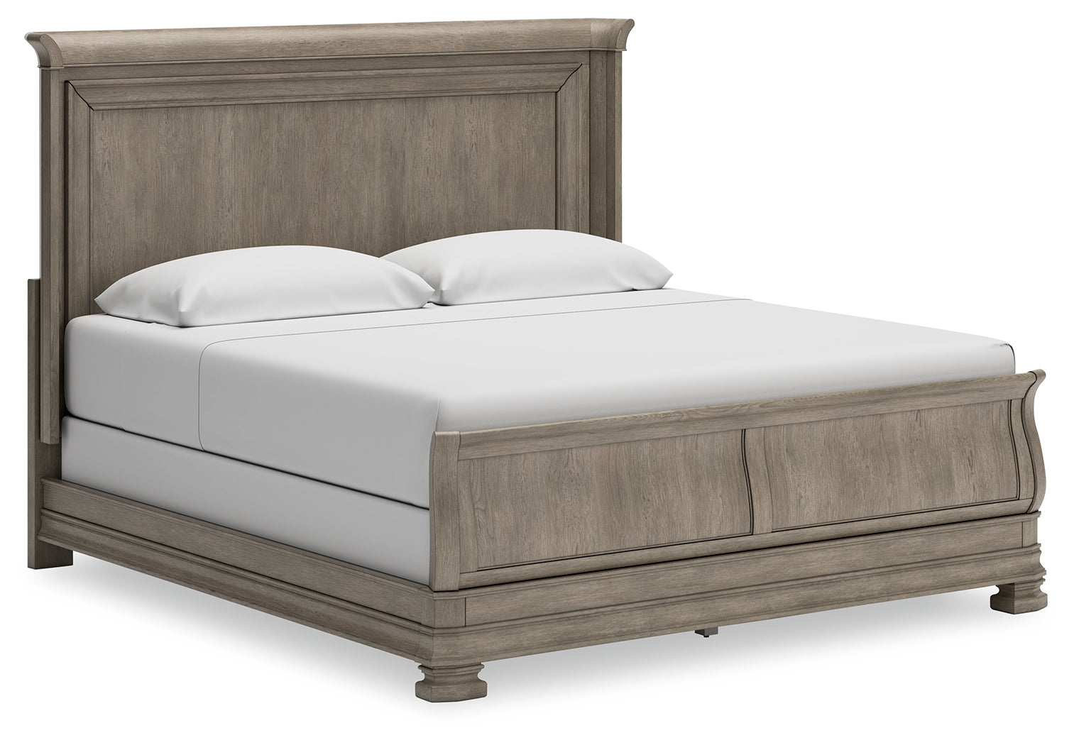 Floridian Furniture - Ashley Furniture - Lexorne Bedroom - California King Sleigh Bed / Gray - B924B5