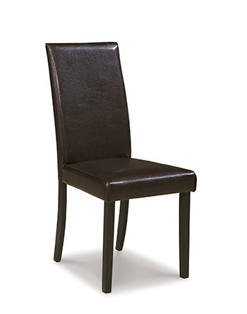 Floridian Furniture - Ashley Furniture - Kimonte Dining Room - Dining Chair (Set of 2) / Dark Brown - D250-02X2