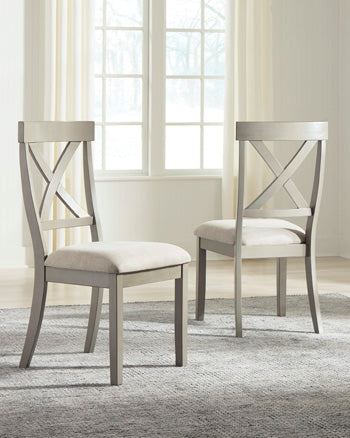 Floridian Furniture - Ashley Furniture - Parellen Dining Room - Dining Chair (Set of 2) / Gray - D291-01X2