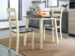 Floridian Furniture - Ashley Furniture - Woodanville Dining Room - Dining Chair (Set of 2) / Cream/Brown - D335-01X2