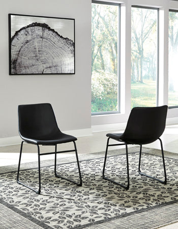 Floridian Furniture - Ashley Furniture - Centiar Dining Room - Dining Chair (Set of 2) / Black - D372-06X2