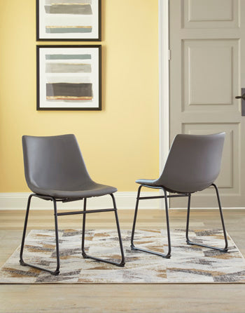 Floridian Furniture - Ashley Furniture - Centiar Dining Room - Dining Chair (Set of 2) / Gray - D372-08X2