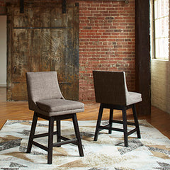 Floridian Furniture - Ashley Furniture - Tallenger Dining Room - Counter Height Bar Stool (Set of 2) / Light Gray - D380-424X2