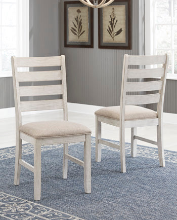 Floridian Furniture - Ashley Furniture - Skempton Dining Room - Dining Chair (Set of 2) / White/Light Brown - D394-01X2