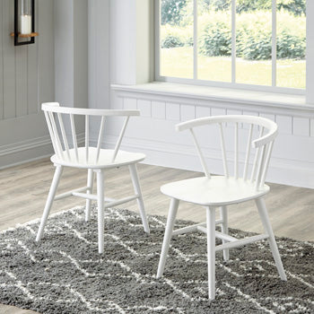 Floridian Furniture - Ashley Furniture - Grannen Dining Room - Dining Chair (Set of 2) / White - D407-01X2