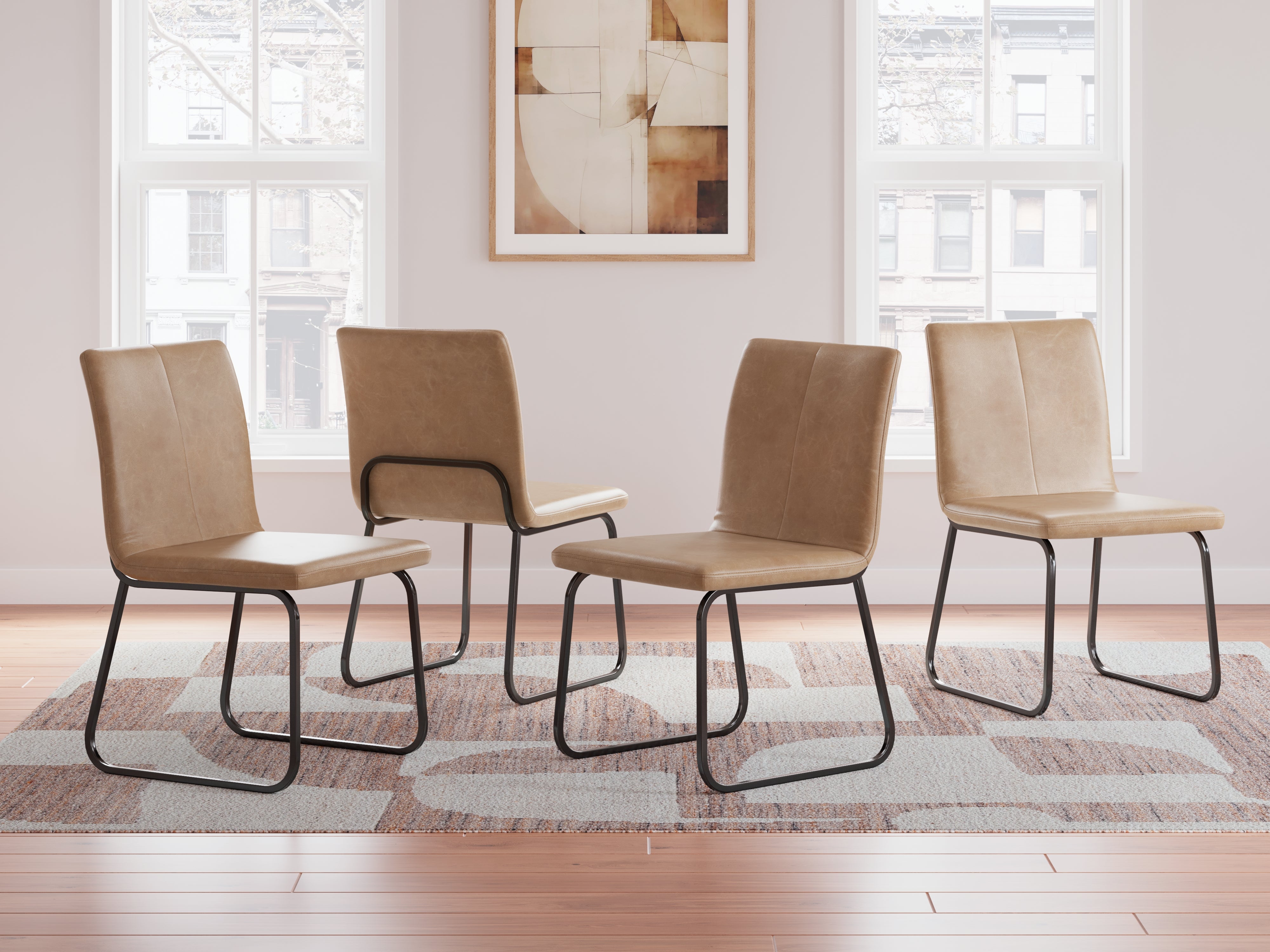 Floridian Furniture - Ashley Furniture - Pharwynn Dining Room - Dining UPH Side Chair (4/CN) / Toast - D446-02
