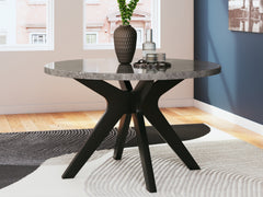 Floridian Furniture - Ashley Furniture - Glinari Dining Room - Dining Chair  (Set of 2) / Taupe/Black - D476-01X2