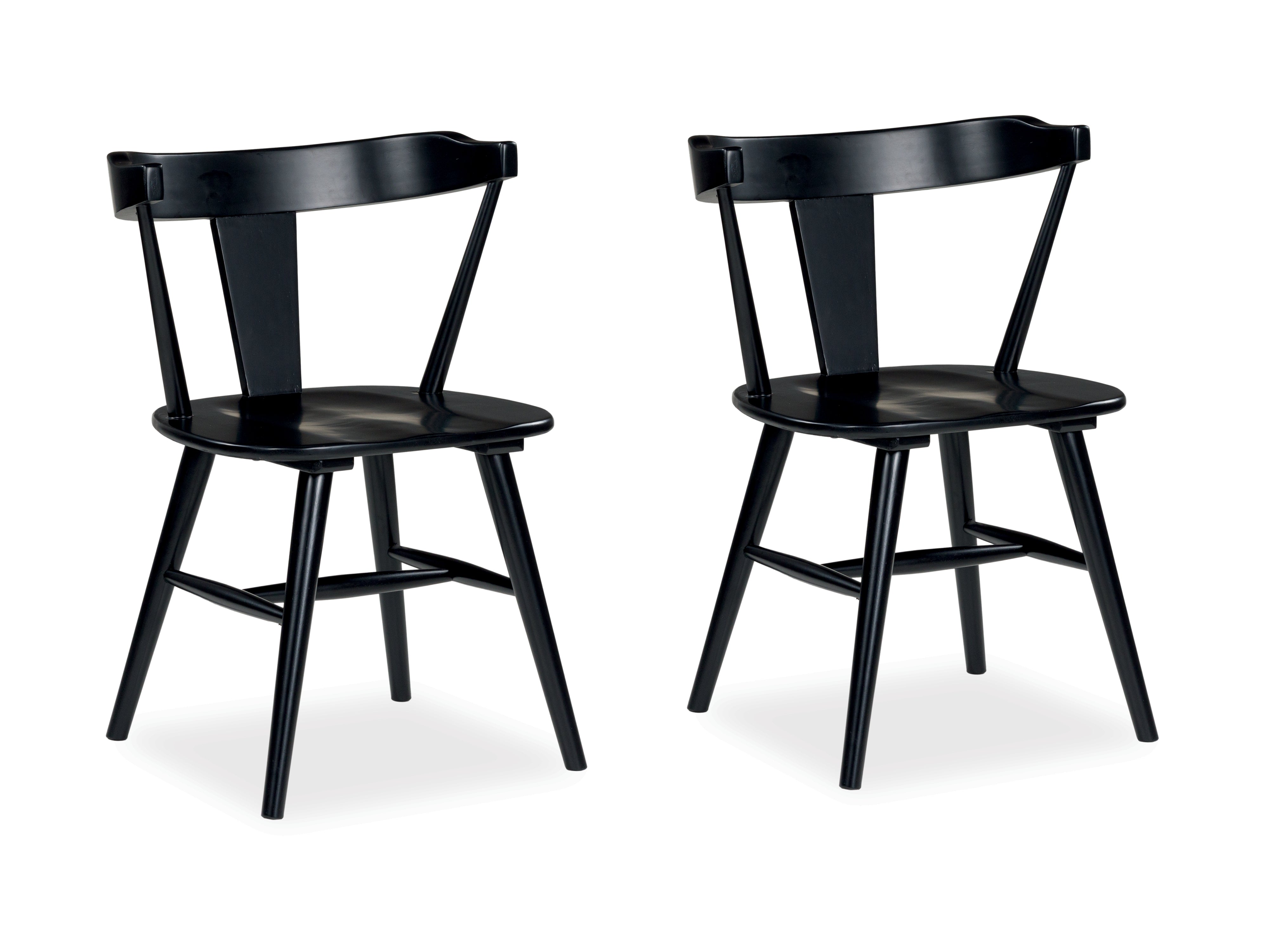 Floridian Furniture - Ashley Furniture - Gretlynn Dining Room - Dining Chair (Set of 2) / Black/Natural - D501-02X2