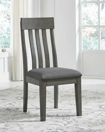 Floridian Furniture - Ashley Furniture - Hallanden Dining Room - Dining Chair (Set of 2) / Two-tone Gray - D589-01X2