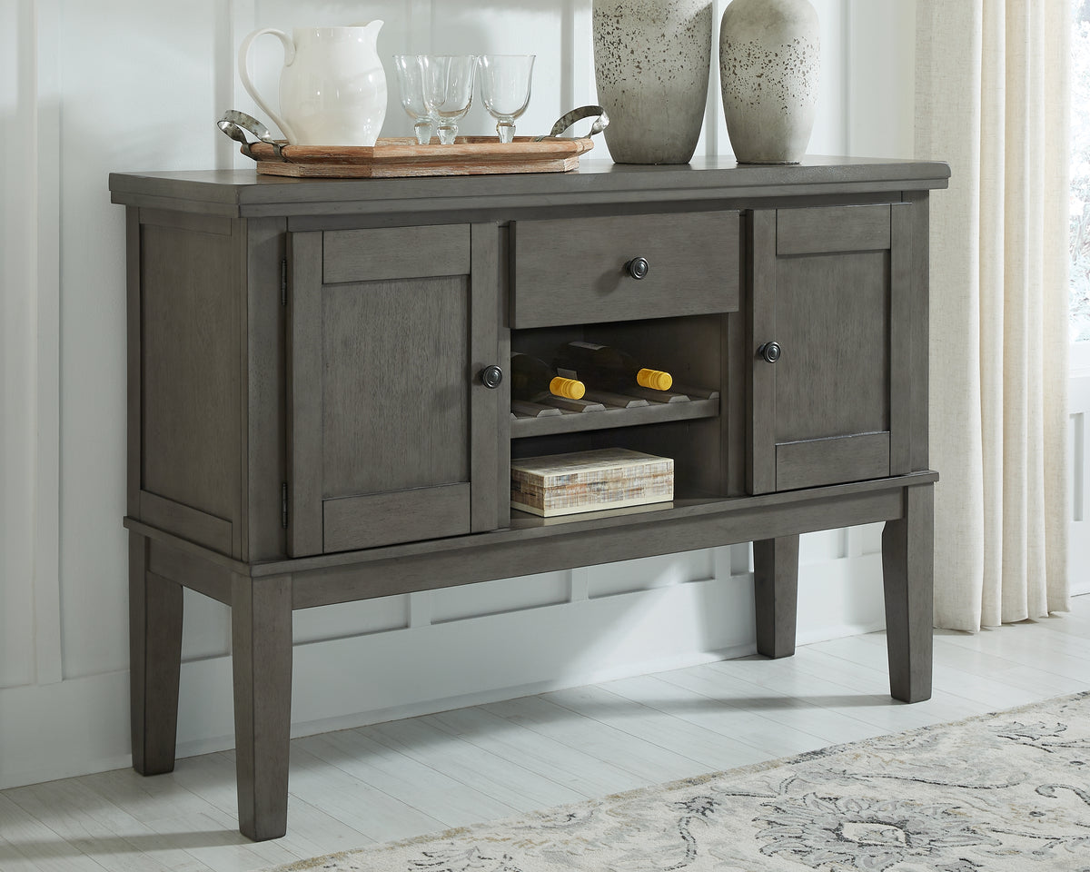 Floridian Furniture - Ashley Furniture - Hallanden Dining Room - Counter Height Bar Stool (Set of 2) / Two-tone Gray - D589-124X2