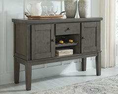Floridian Furniture - Ashley Furniture - Hallanden Dining Room - Counter Height Bar Stool (Set of 2) / Two-tone Gray - D589-124X2