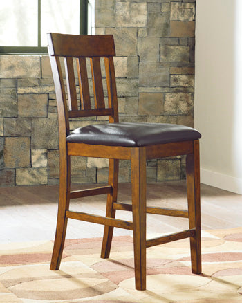 Floridian Furniture - Ashley Furniture - Ralene Dining Room - Counter Height Bar Stool (Set of 2) / Medium Brown - D594-124X2