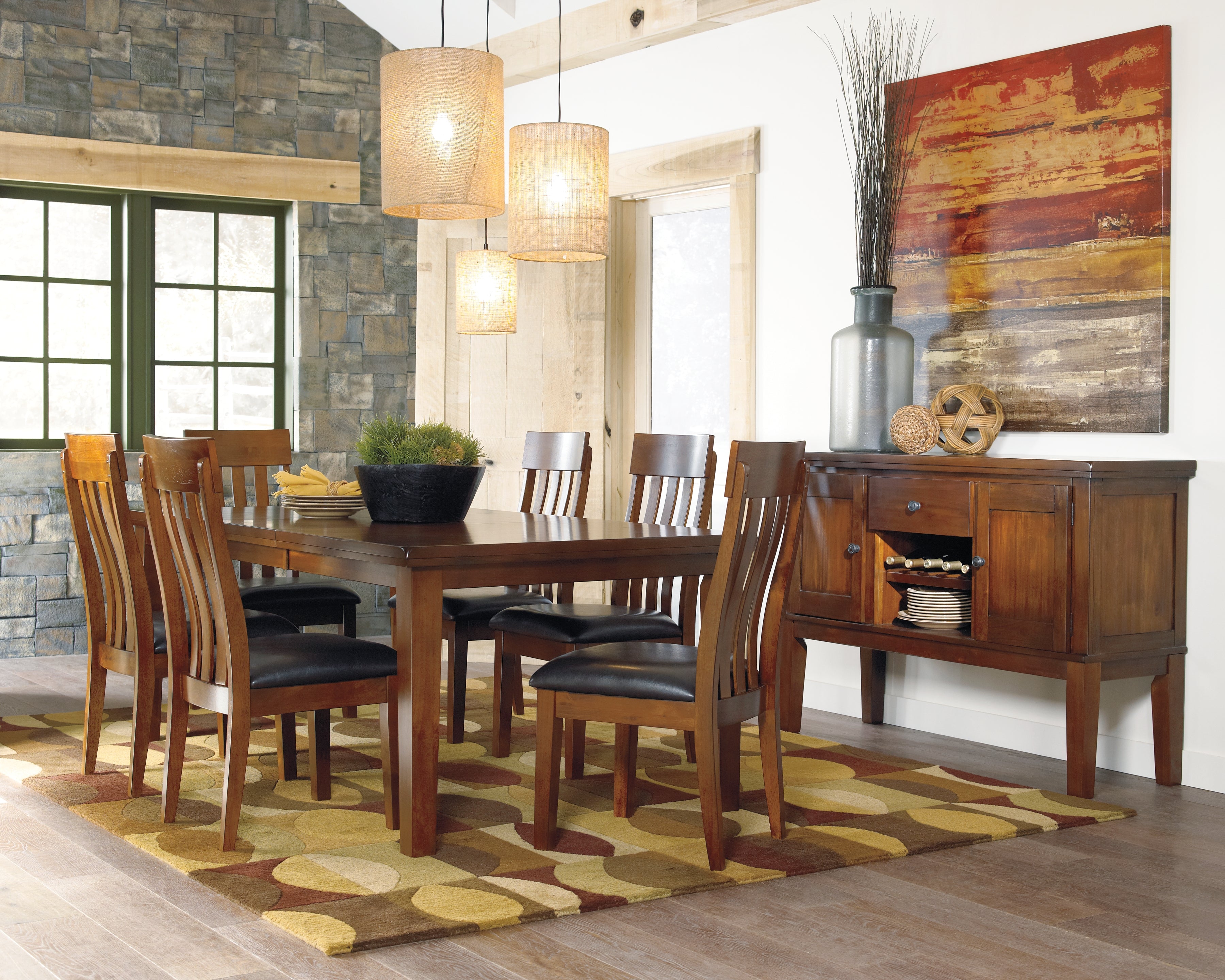Floridian Furniture - Ashley Furniture - Ralene Dining Room - RECT DRM Butterfly EXT Table / Medium Brown - D594-35