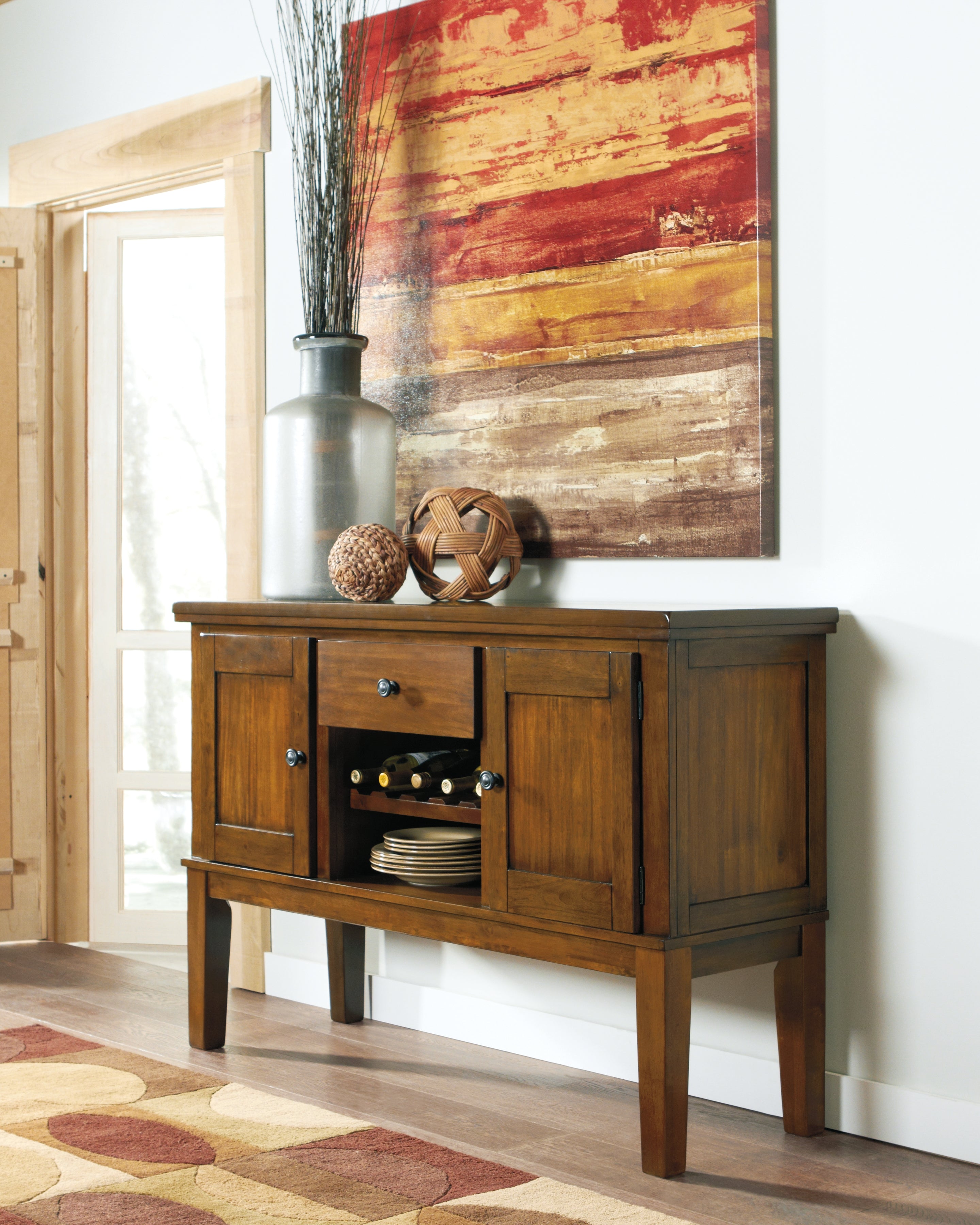 Floridian Furniture - Ashley Furniture - Ralene Dining Room - Dining Room Server / Medium Brown - D594-60