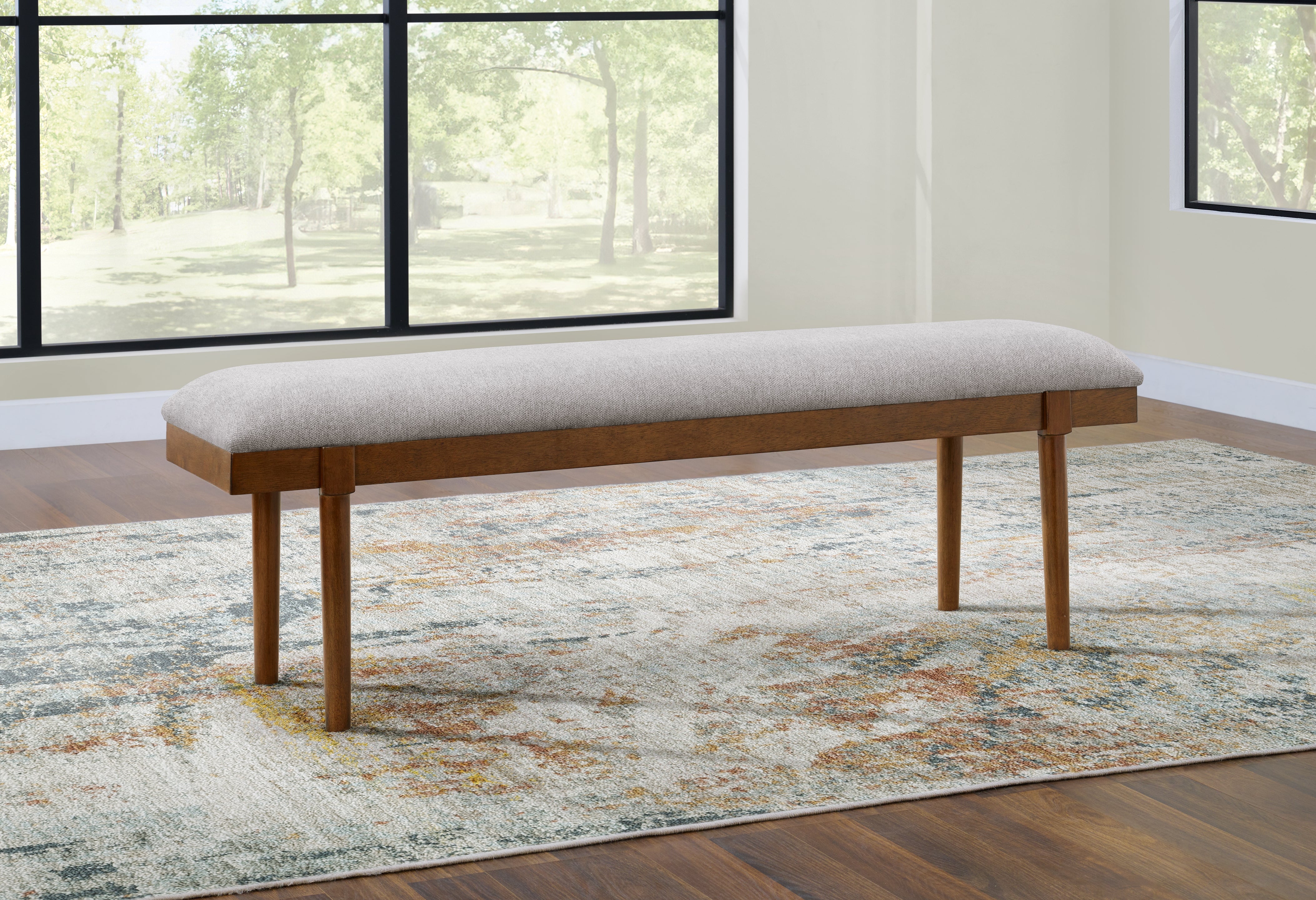 Floridian Furniture - Ashley Furniture - Lyncott Dining Room - Large UPH Dining Room Bench / Gray/Brown - D615-00