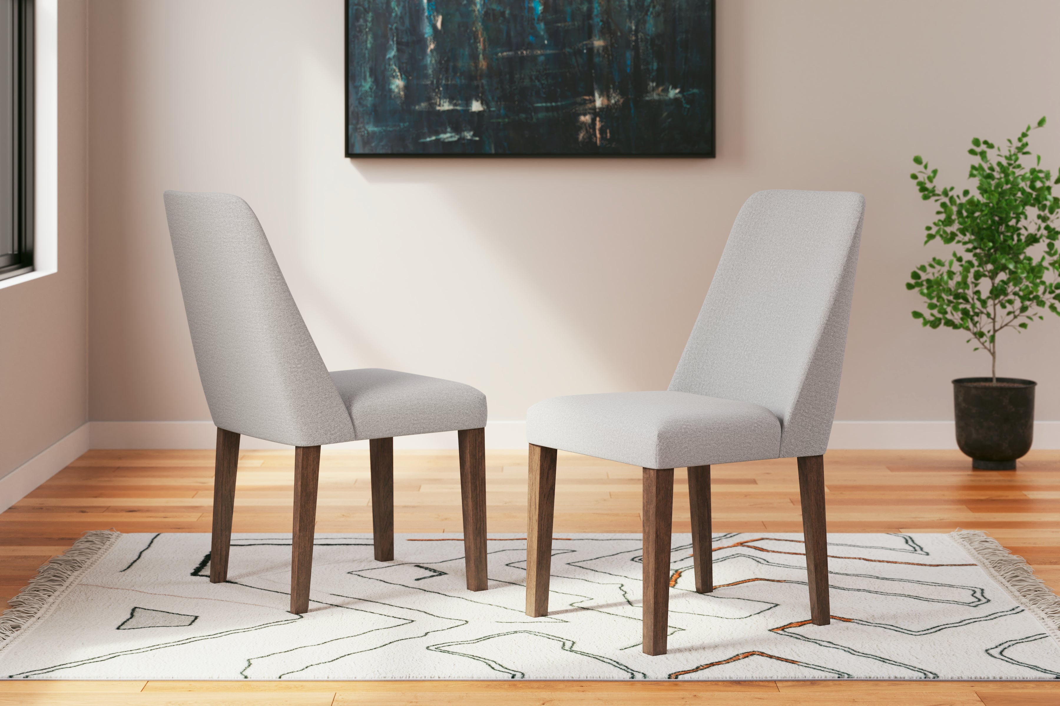 Floridian Furniture - Ashley Furniture - Lyncott Dining Room - Dining Chair (Set of 2) / Gray/Brown - D615-01X2
