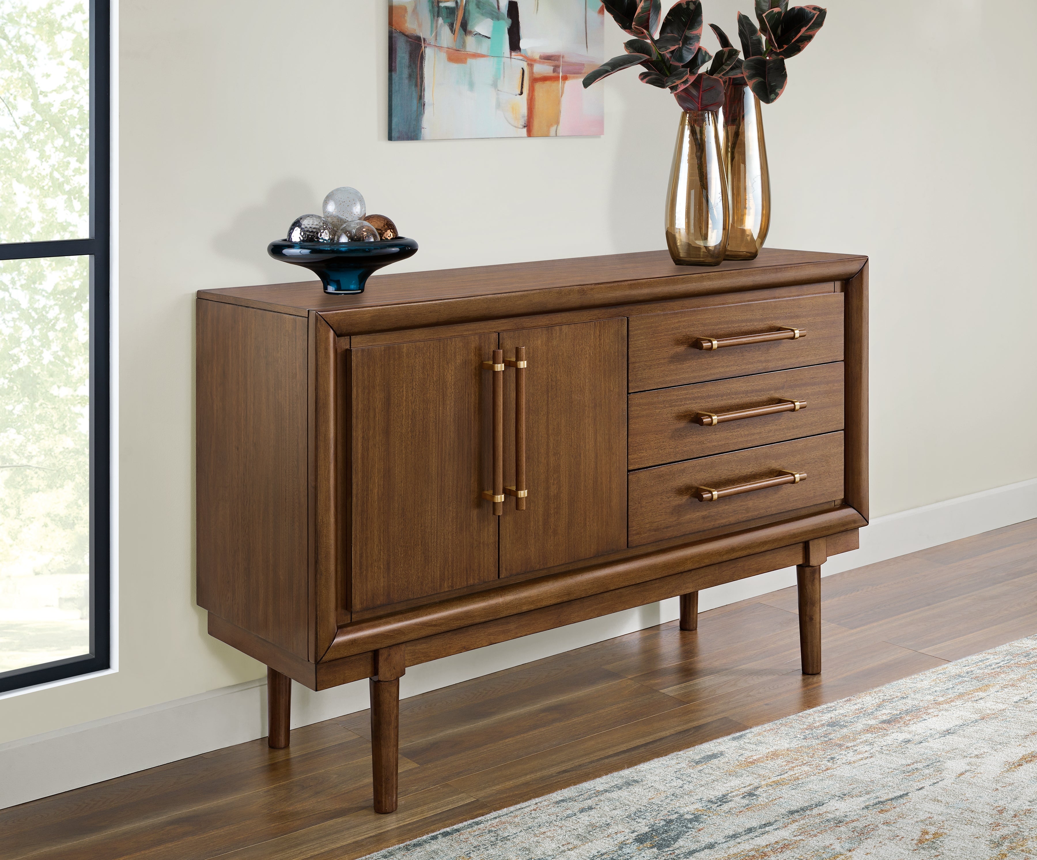Floridian Furniture - Ashley Furniture - Lyncott Dining Room - Dining Room Server / Brown - D615-60