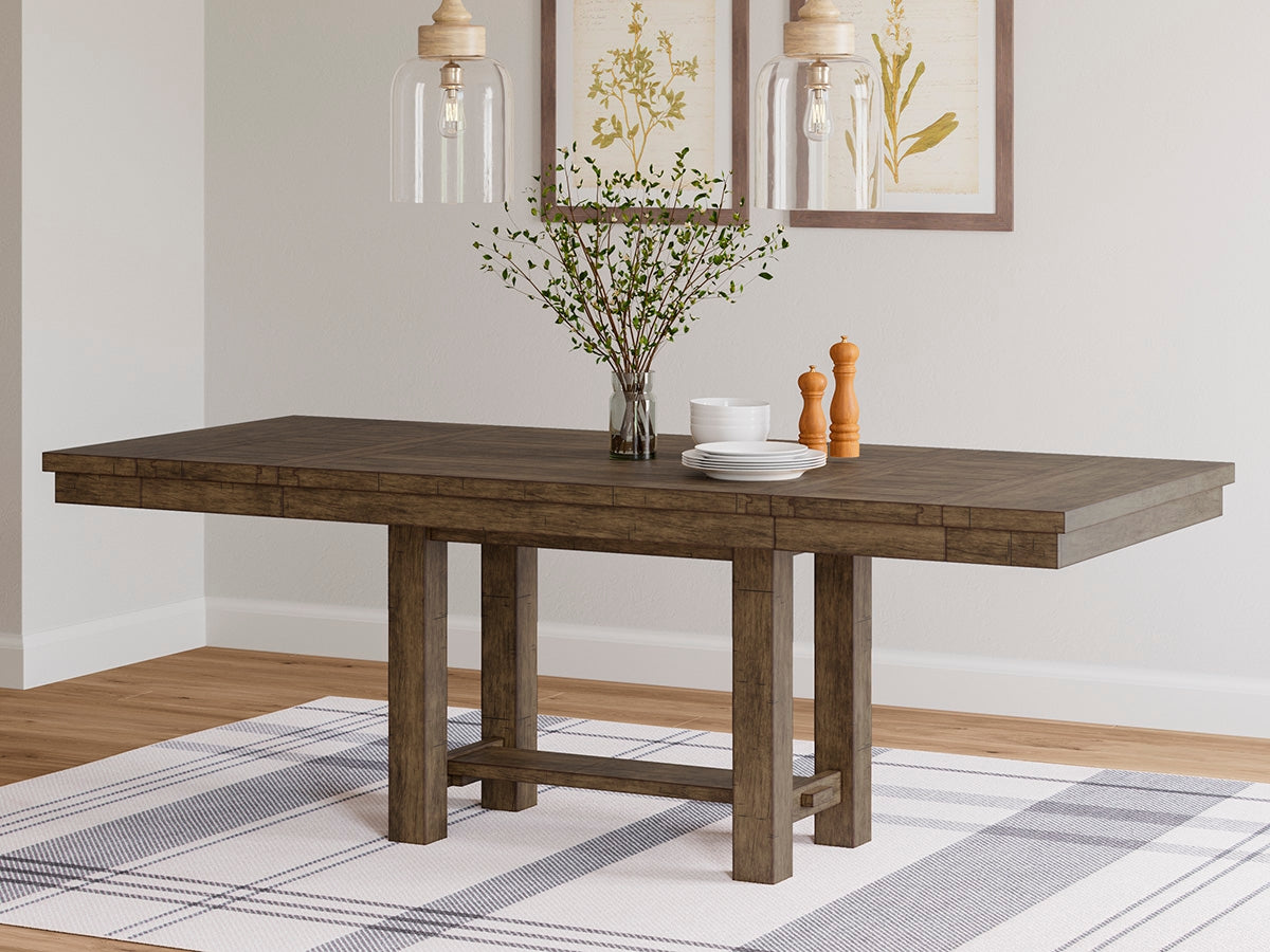 Floridian Furniture - Ashley Furniture - Moriville Dining Room - RECT Dining Room EXT Table / Grayish Brown / 36"W x 86"D x 30"H - D631-45