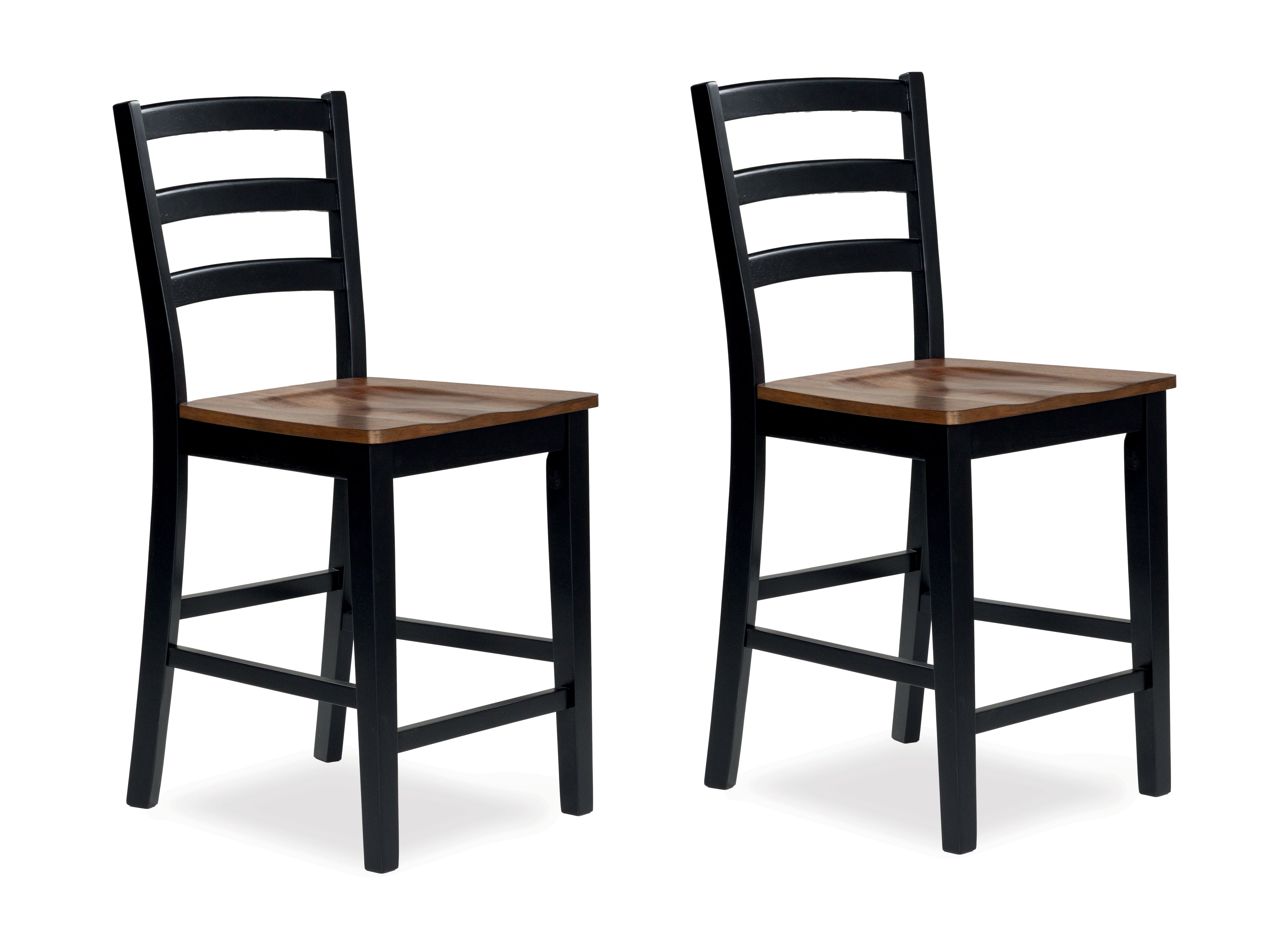 Floridian Furniture - Ashley Furniture - Wildenauer Dining Room - Counter Height Barstool (Set of 2) / Brown/Black - D634-124X2