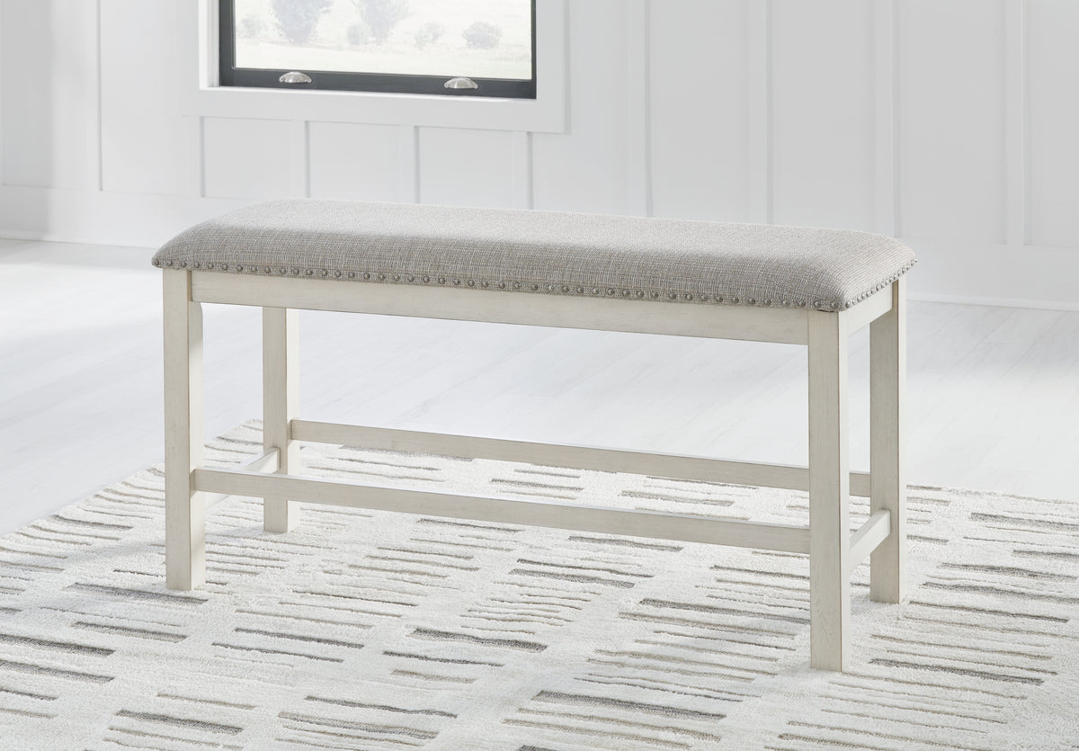 Floridian Furniture - Ashley Furniture - Robbinsdale Dining Room - Counter Height Dining Table / Antique White / 36"W x 72"D x 37"H - D642D7