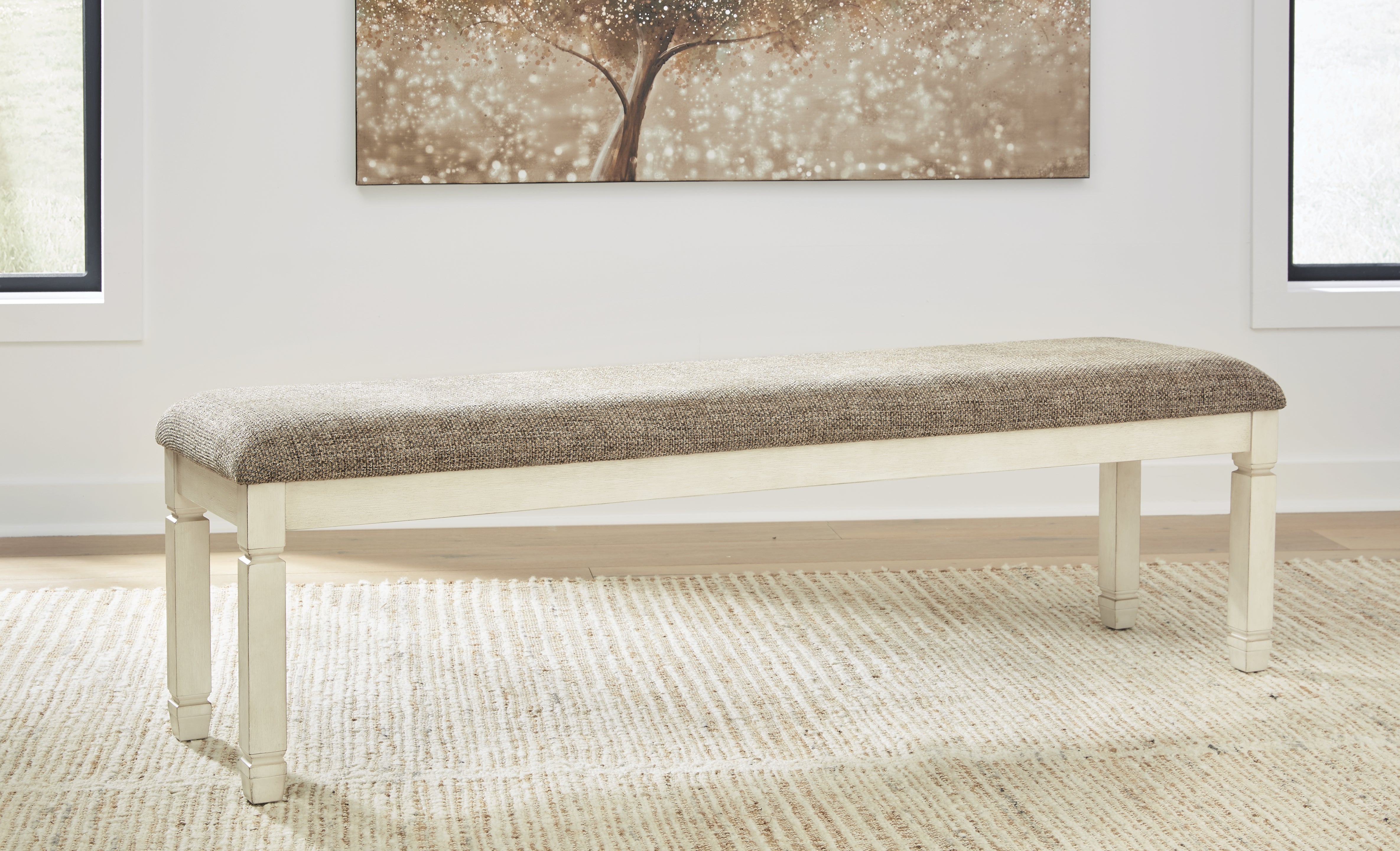 Floridian Furniture - Ashley Furniture - Bolanburg Dining Room - Extra Large UPH DRM Bench / Two-tone - D647-08