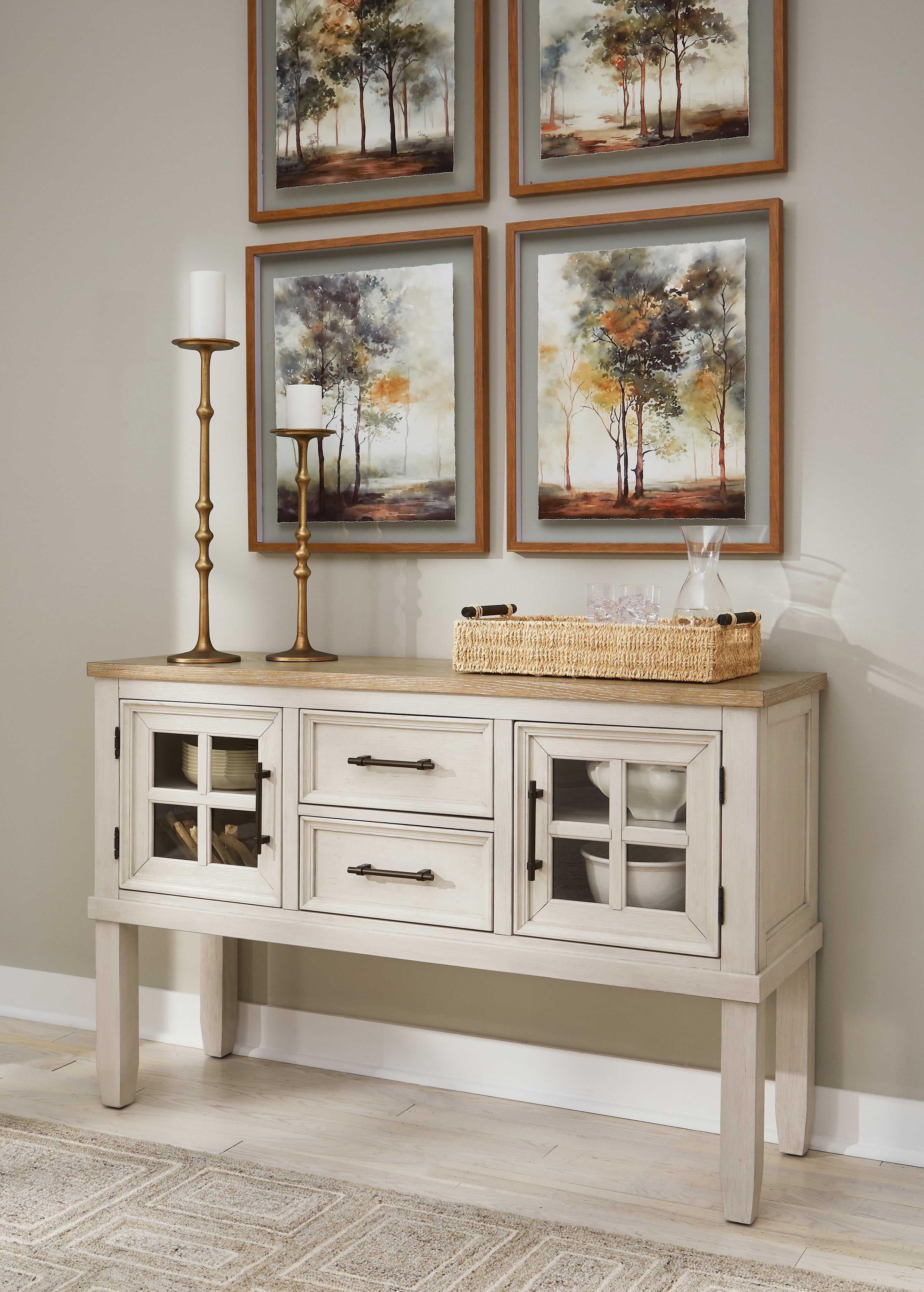 Floridian Furniture - Ashley Furniture - Shaybrock Dining Room - Dining Chair (Set of 2) / Multi - D683-02X2
