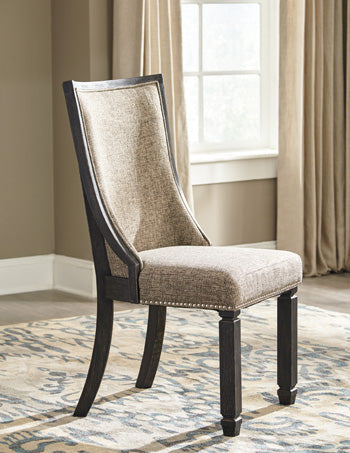 Floridian Furniture - Ashley Furniture - Tyler Creek Dining Room - Dining Chair (Set of 2) / Black/Grayish Brown - D736-02X2