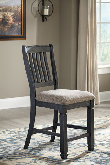 Floridian Furniture - Ashley Furniture - Tyler Creek Dining Room - Counter Height Bar Stool (Set of 2) / Black/Grayish Brown - D736-124X2