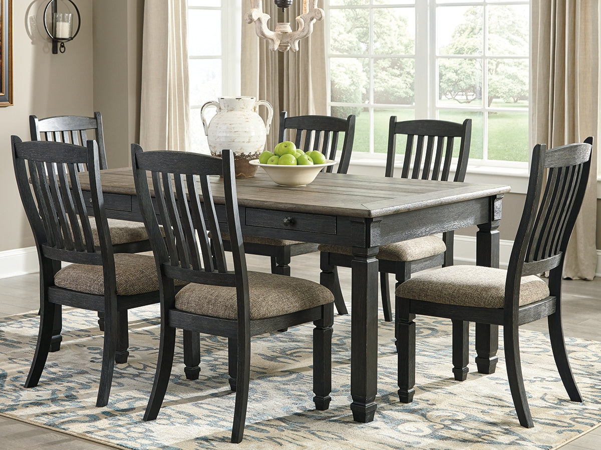 Floridian Furniture - Ashley Furniture - Tyler Creek Dining Room - Rectangular Dining Room Table / Black/Gray - D736-25