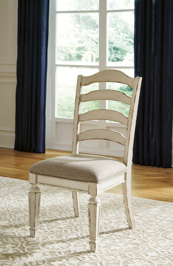 Floridian Furniture - Ashley Furniture - Realyn Dining Room - Dining Chair (Set of 2) / Chipped White - D743-01X2
