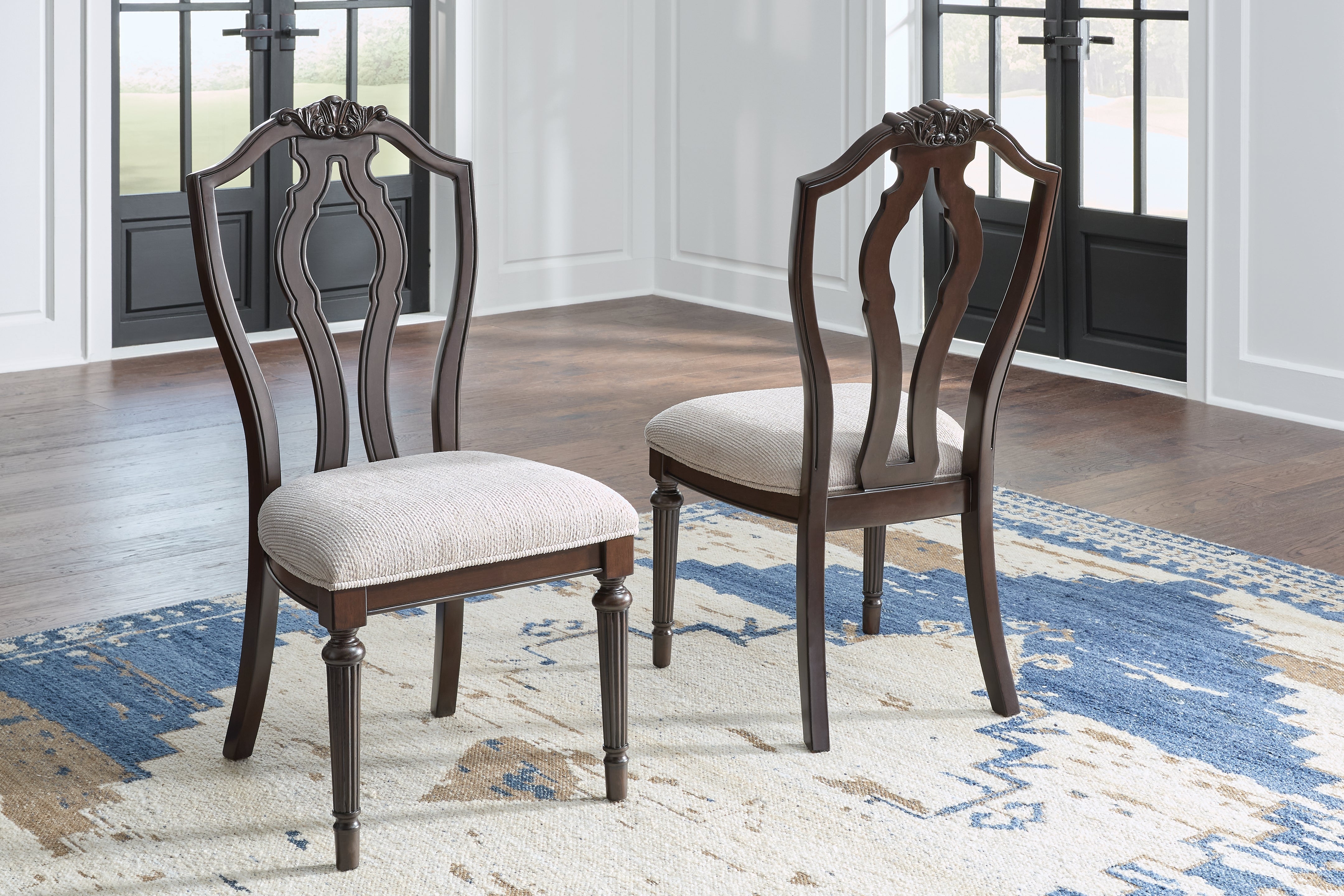 Floridian Furniture - Ashley Furniture - Lavinton Dining Room - Dining Chair (Set of 2) / Tan/Brown - D764-01X2